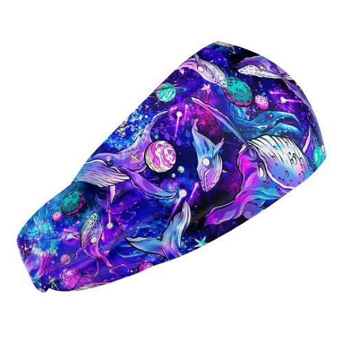 Scuba Head Band, Cosmic Whale