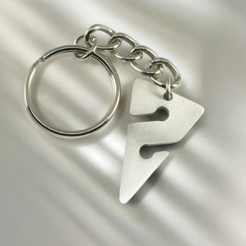 Pewter Key Chain, Line Arrow
