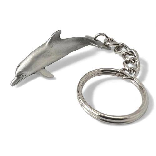 Pewter Key Chain, Dolphin