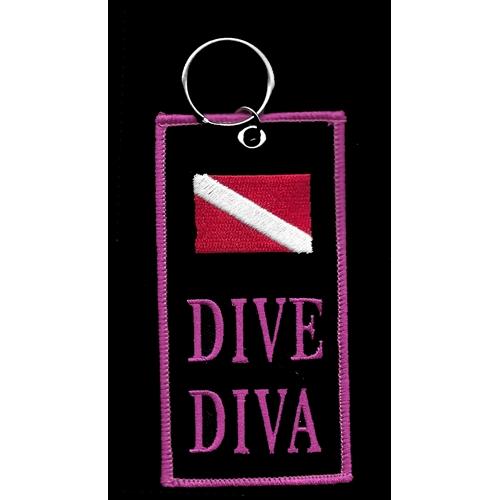 Key Ring, Dive Diva,  4"X 2"