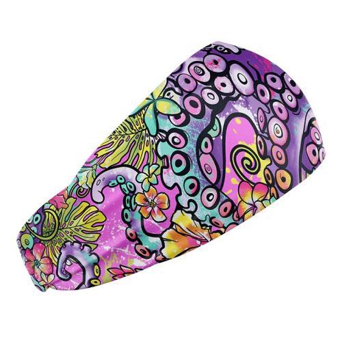 Scuba Head Band, Octofloral Splatterparty