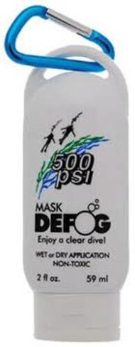 Defog, 500psi, 2oz Sport Bottle w/carabineer