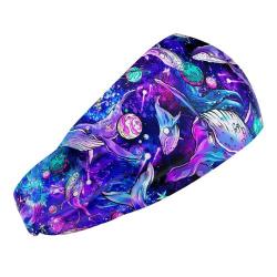 Scuba Head Band, Cosmic Whale