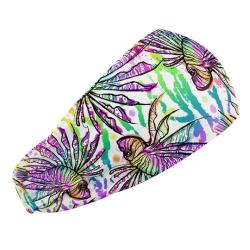 Scuba Head Band, White Lionfish Roars