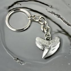 Pewter Key Chain, Shark Tooth