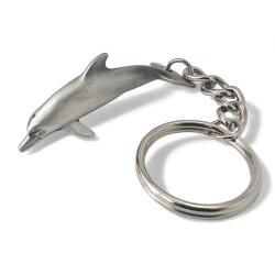 Pewter Key Chain, Dolphin