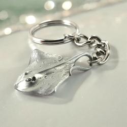 Pewter Key Chain, Stingray