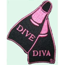 Patch, Dive Diva Pink Fins