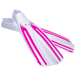 Viper 2, Full Foot Fins, White/Pink, XS