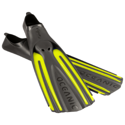 Viper 2 Full Foot Fins, Neon Yellow/Black, XXS