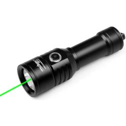 OrcaTorch D570-GL 1500 Lumens Dive Light and Green Laser