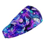 Scuba Head Band, Cosmic Whale