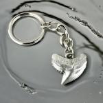 Pewter Key Chain, Shark Tooth