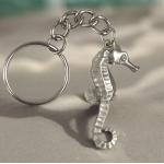 Pewter Key Chain, Seahorse