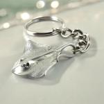 Pewter Key Chain, Stingray