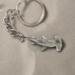 Pewter Key Chain, Hammerhead Shark