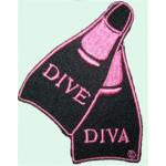 Patch, Dive Diva Pink Fins