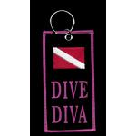 Key Ring, Dive Diva,  4"X 2"