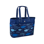 Geckobrands Beach Tote, Blue Fish