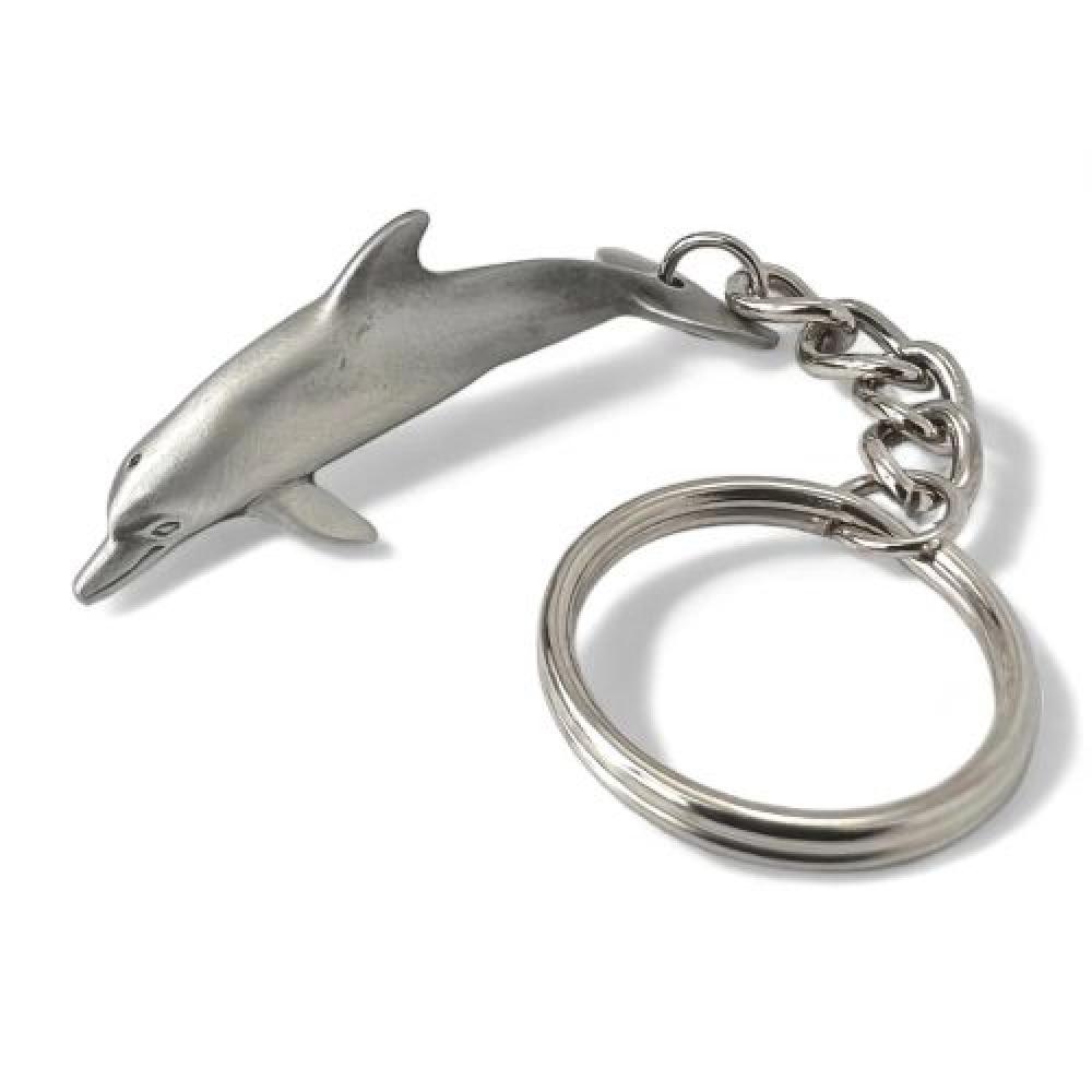 Pewter Key Chain, Dolphin Pewter Key Chain, Dolphin