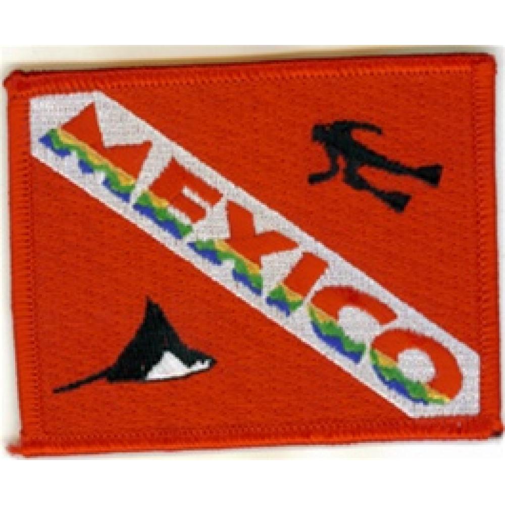 Patch, Mexico Dive Flag Patch, Mexico Dive Flag
