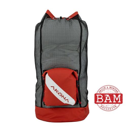 Akona Deluxe Mesh Backpack - Red/Diveflag