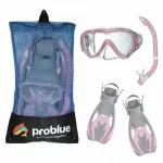 Wizard Kids Mask Snorkel Fins Set