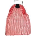 Wire Handle Mesh Bag Medium 15 x 20 D-Ring - RED - Trident