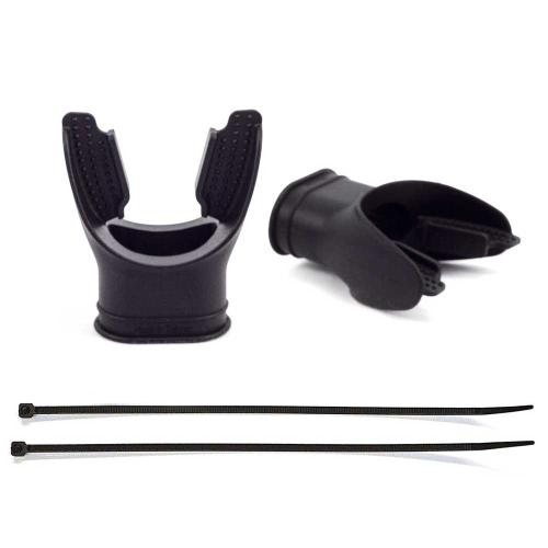 Mouthpiece Comfort Black Silicone Long