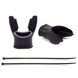 Mouthpiece Comfort Black Silicone Long