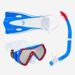 HERO SNORKEL SET WHITE / BLUE