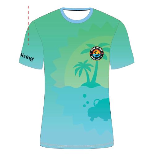 KORDRY SUBLINE SEAS THE DAY SCUBA SHIRT