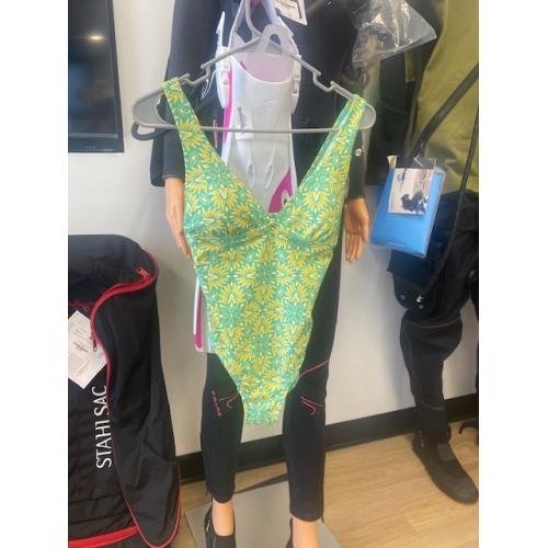 Green/Yellow One Piece Swim L