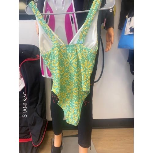 Green/Yellow One Piece Swim L