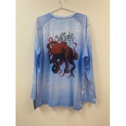 Red Black Octo L/S Mirage Fade Performance Light Blue L