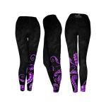 Octo Leg Black Performance Leggings-L