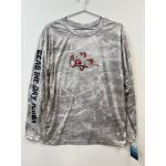 Tom Flag L/S Performance Gray Marble Shirt-XL