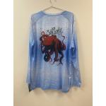Red Black Octo L/S Mirage Fade Performance Light Blue XL