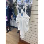 White One Piece Bathing Suit Large