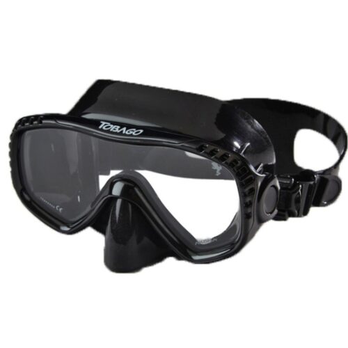 Tobago Black Silicone Dive Mask
