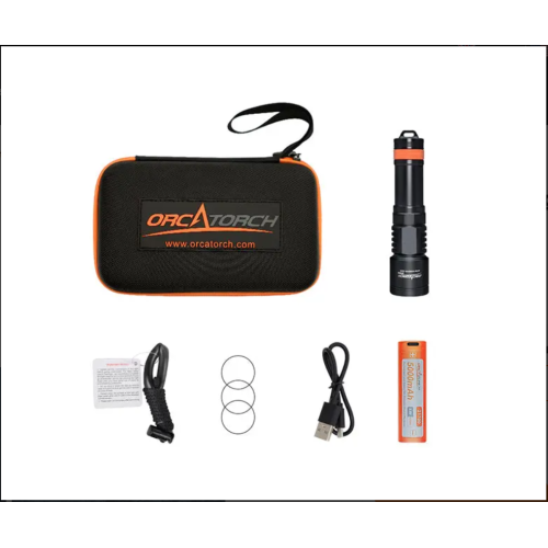 D700 DIVE LIGHT (INCLUDES BATTERY PACK AND CHARGER)