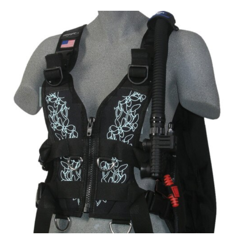 Zena Floral Front Panel (Aqua Floral)