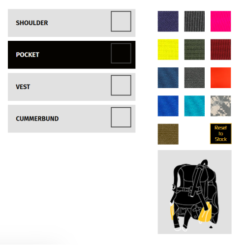 Stiletto,w/inflator, hose and RE valve-Custom