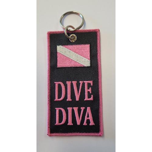 Embroidered Keychain - Dive Diva