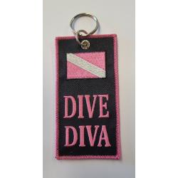 Embroidered Keychain - Dive Diva