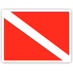 10 RED & WHITE DOUBLE VINYL DECALS - ART CUT-OUTS S