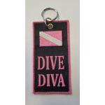 Embroidered Keychain - Dive Diva