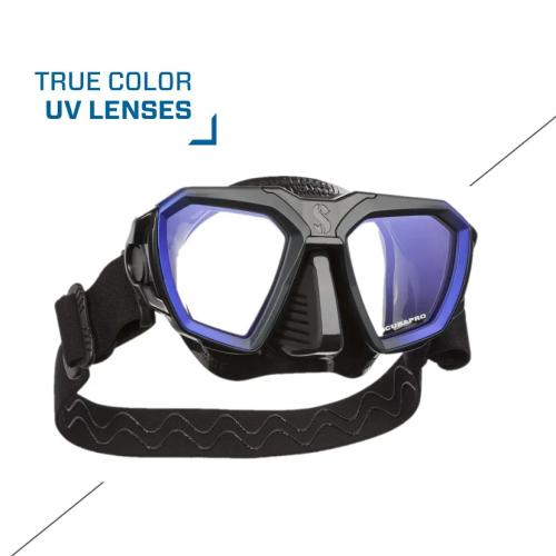 Scubapro D-Mask Scuba Diving Mask, Black Skirt