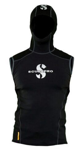 Scubapro Hybrid Hooded Diving Vest, 1MM, Mens,  Black