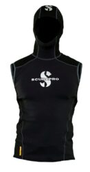 Scubapro Hybrid Hooded Diving Vest, 1MM, Mens,  Black
